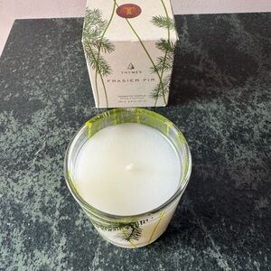 Thymes Frasier Fir Aromatic Candle - White 6.5 oz. New